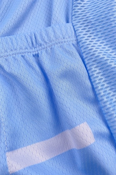 Mass Custom Short Sleeve Cycling Shirt Design Sky Blue Moisture Wicking Road Cycling Shirt Cycling Shirt Center SKCSCP011 detail view-6